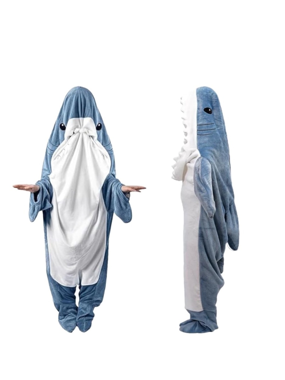 Shark Blanket Hoodie Wearable Shark Blanket
Soft Flannel Shark Halloween costume